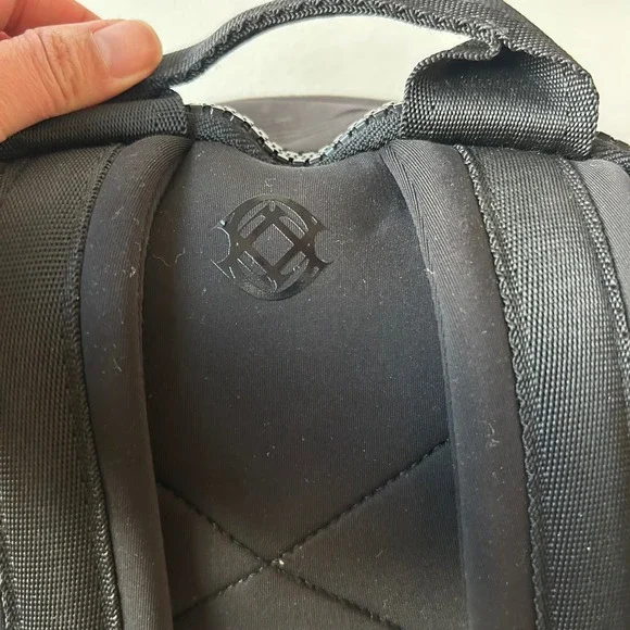 Dagne Dover Large Dakota Neoprene Backpack Onyx Black Large Travel Laptop Bag - Picture 13 of 16